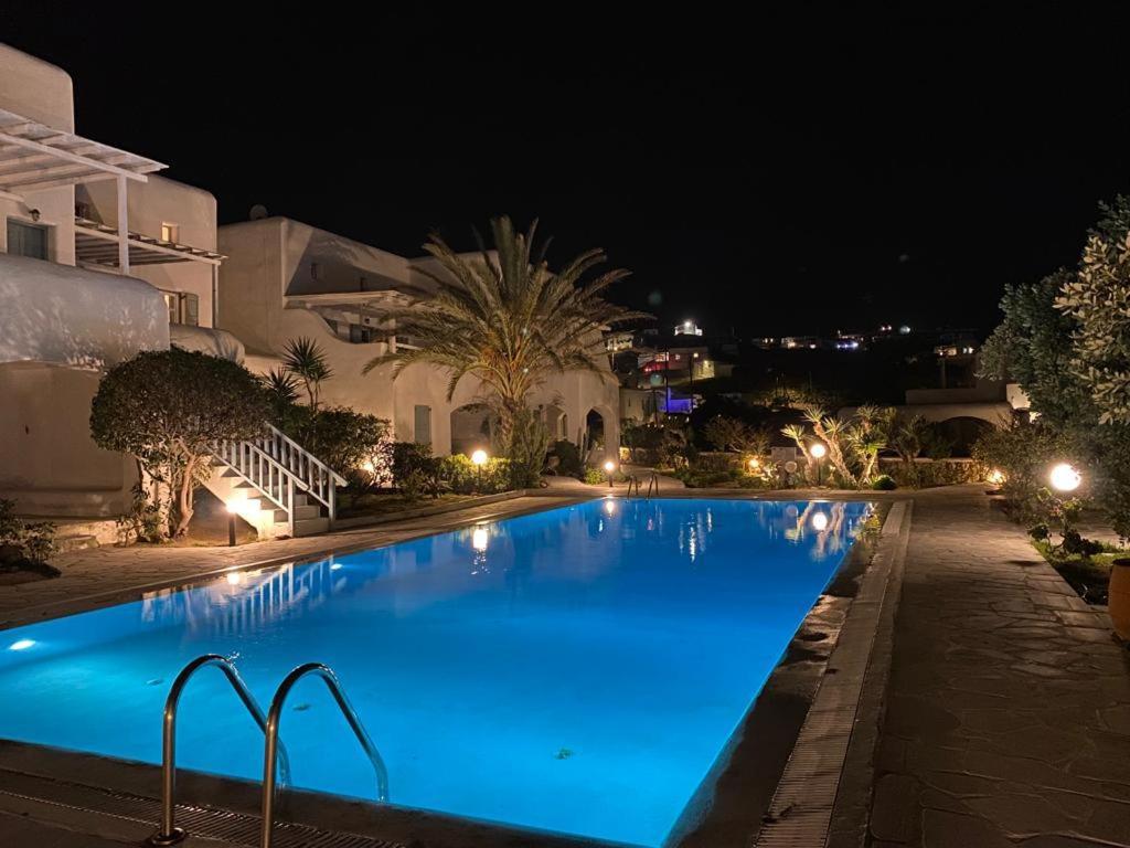 Mykonian Style W Shared Pool Houses & Nighttime Security Guard Ornos  Eksteriør billede