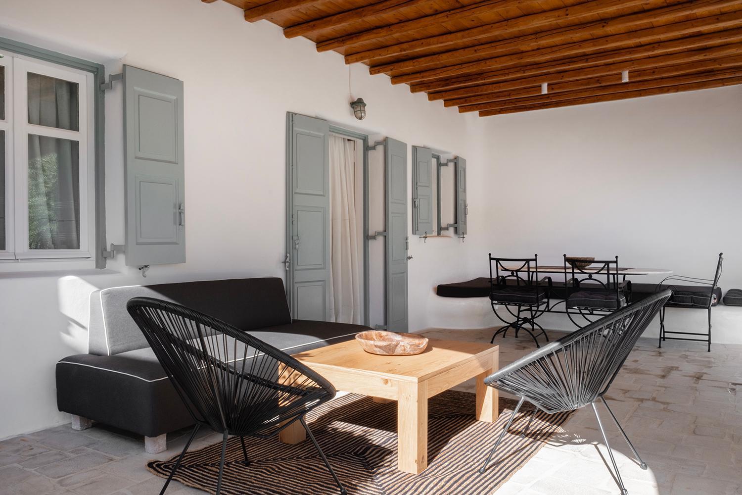 Mykonian Style W Shared Pool Houses & Nighttime Security Guard Ornos  Eksteriør billede
