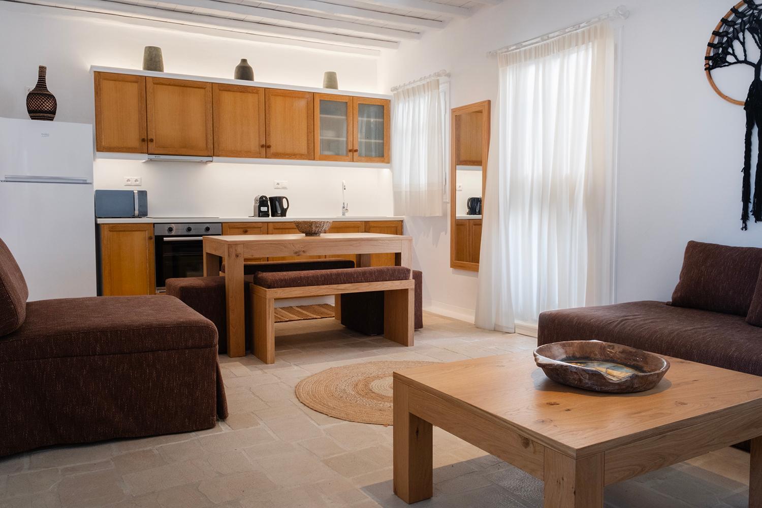 Mykonian Style W Shared Pool Houses & Nighttime Security Guard Ornos  Eksteriør billede