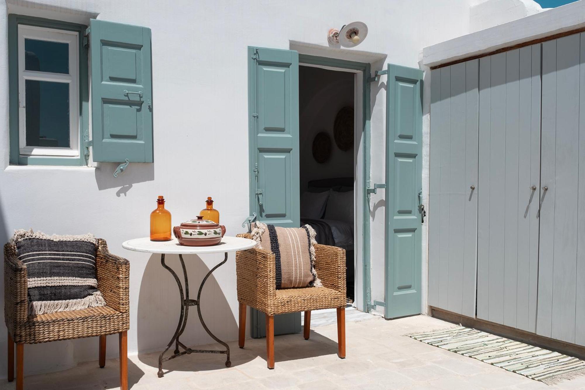Mykonian Style W Shared Pool Houses & Nighttime Security Guard Ornos  Eksteriør billede