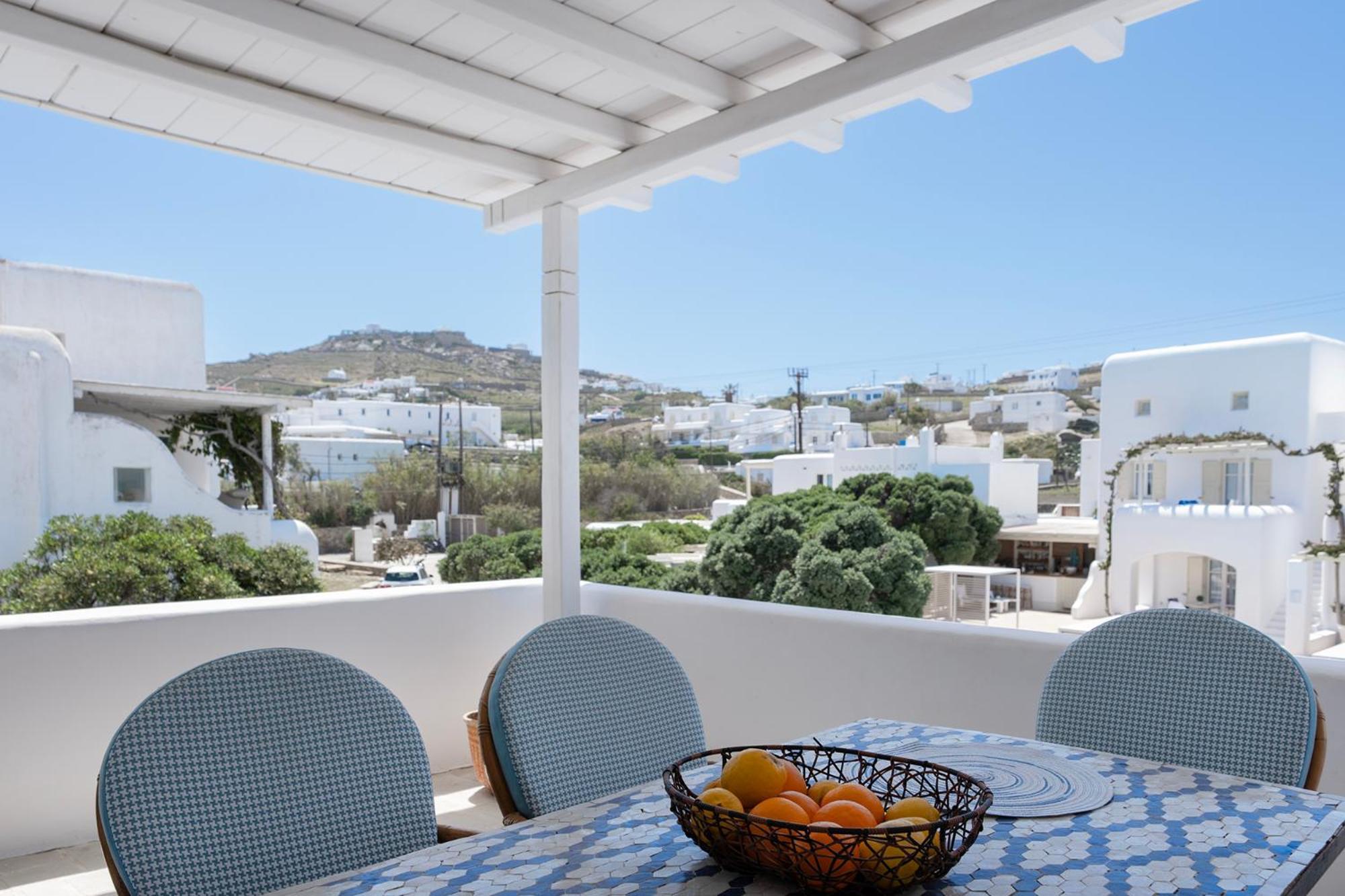 Mykonian Style W Shared Pool Houses & Nighttime Security Guard Ornos  Eksteriør billede