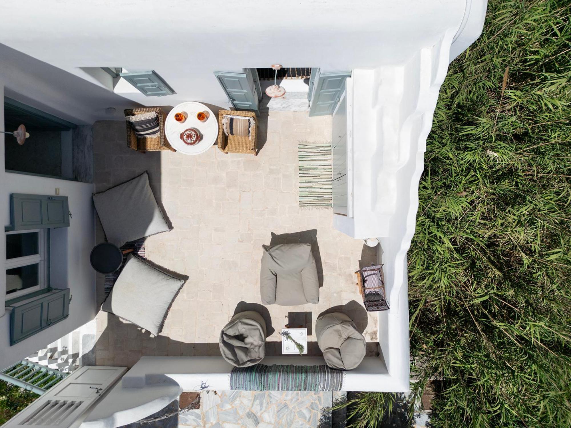 Mykonian Style W Shared Pool Houses & Nighttime Security Guard Ornos  Eksteriør billede