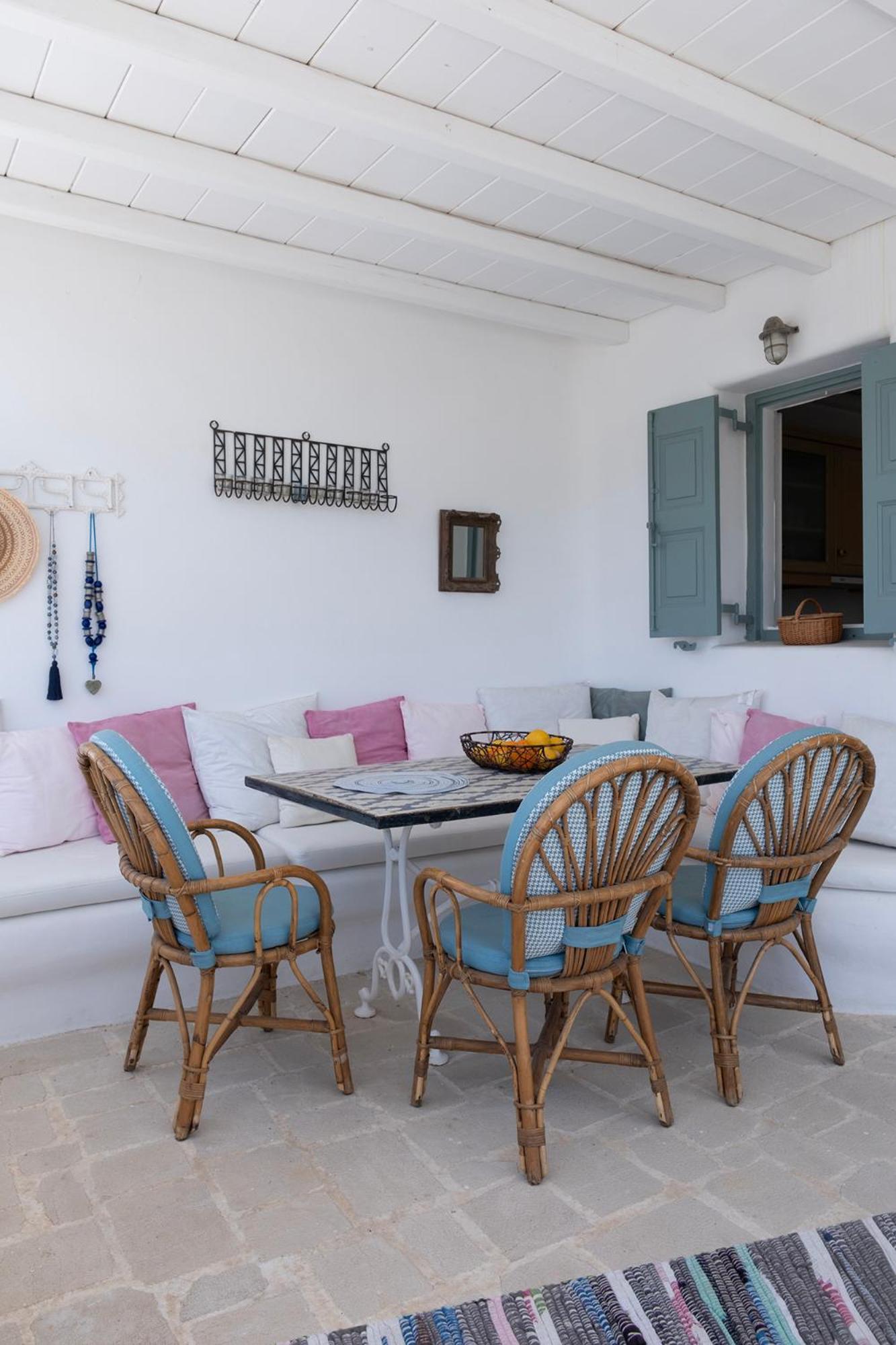 Mykonian Style W Shared Pool Houses & Nighttime Security Guard Ornos  Eksteriør billede